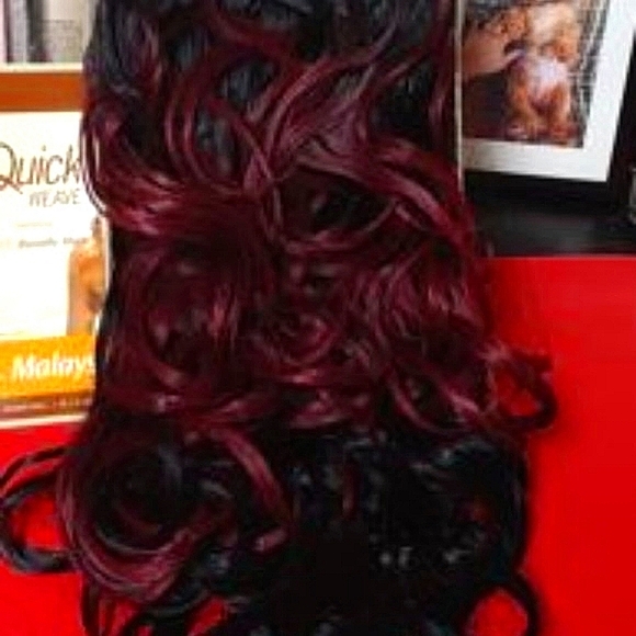 Outre Quick Weave Half Wig: Malaysian (Color Available: DRB425/1) - Picture 3 of 7